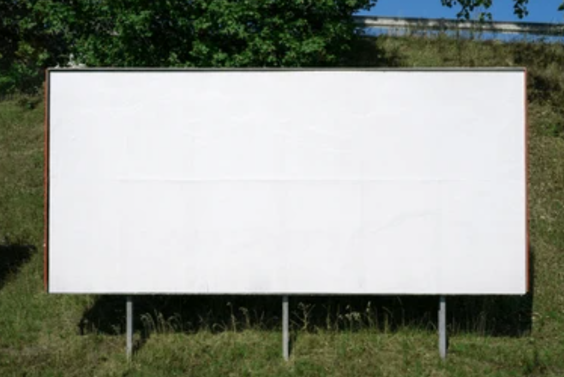 Example of a large roadside billboard